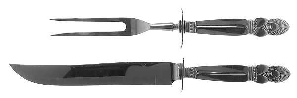 Princess Ingrid (Sterling) Small Stainless Blade 2-Piece Steak Carving Set