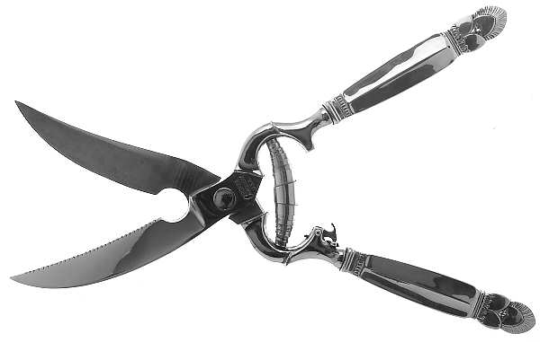 Princess Ingrid (Sterling) Poultry Shears with Stainless Blades