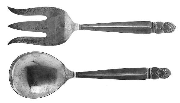 Princess Ingrid (Sterling) (2 Pc) Solid Salad Set