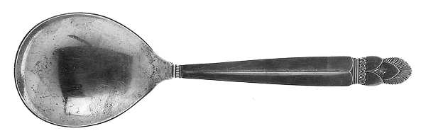Princess Ingrid (Sterling) Solid Salad Serving Spoon