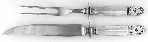 Princess Ingrid (Sterling) Small Silverplate Blade 2-Piece Steak Carving Set