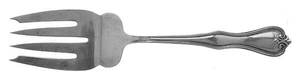 Puritan (Sterling, 1905) Small Solid Cold Meat Serving Fork