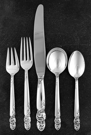 Rose of Sharon (Sterling, 1954) 40 Piece Estate Set