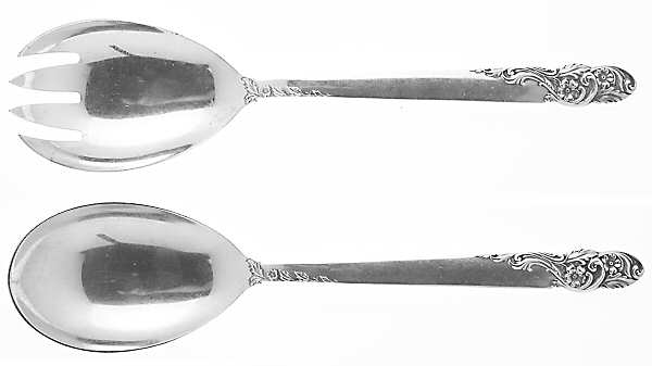 Rose of Sharon (Sterling, 1954) (2 Pc) Solid Salad Set