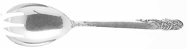 Rose of Sharon (Sterling, 1954) Solid Salad Serving Fork