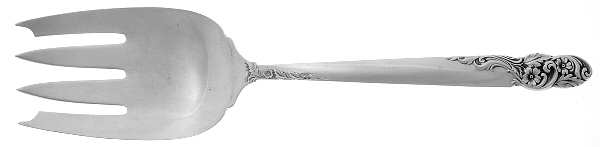 Rose of Sharon (Sterling, 1954) Oversize Solid Salad Servng Fork