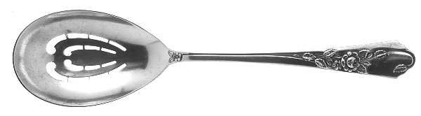 Silver Song (Sterling, 1954) Pierced Solid Serving Spoon