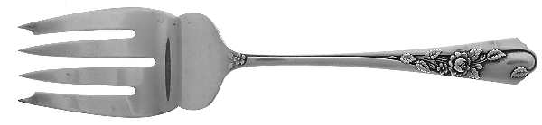 Silver Song (Sterling, 1954) Small Solid Cold Meat Serving Fork