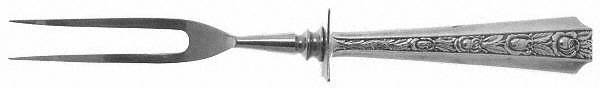 Talisman Rose (Sterling, 1948) Small Steak Carving Fork with Stainless Prongs