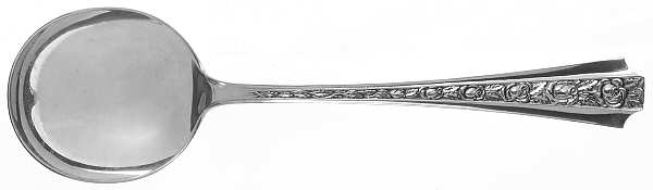 Talisman Rose (Sterling, 1948) Round Bowl Soup Spoon (Gumbo)
