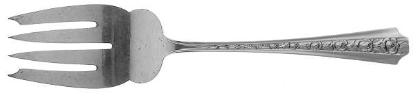 Talisman Rose (Sterling, 1948) Medium Solid Cold Meat Serving Fork