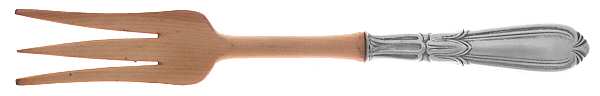 Troubadour (Sterling, 1950-1932) Salad Serving Fork with Wooden Prongs