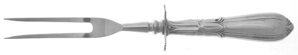 Troubadour (Sterling, 1950-1932) Small Steak Carving Fork with Stainless Prongs