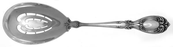 Victoria-Florence (Sterling, 1905) Pierced Solid Serving Spoon