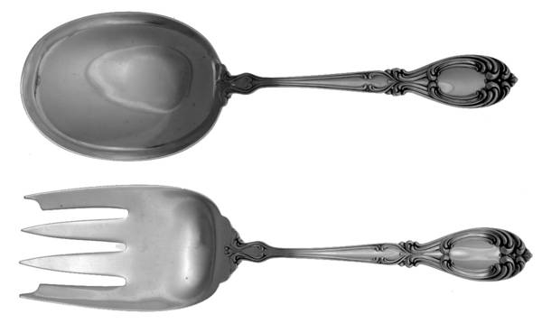 Victoria-Florence (Sterling, 1905) (2 Pc) Solid Salad Set