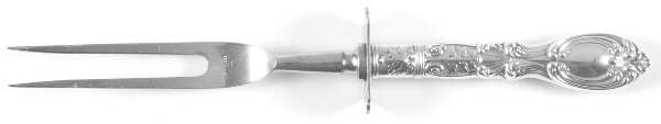 Victoria-Florence (Sterling, 1905) Large Stainless-Prong Roast Carving Fork