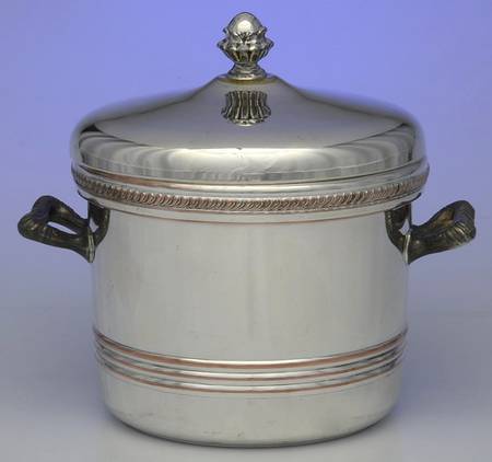 Silverplate Hollowware Ice Bucket & Lid