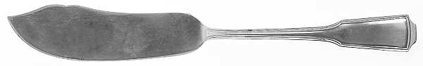 American Chippendale(Sterling, 1905) Flat Handle Master Butter Knife