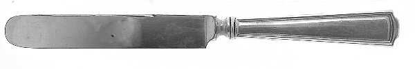 American Chippendale(Sterling, 1905) Blunt Hollow Knife with Bolster