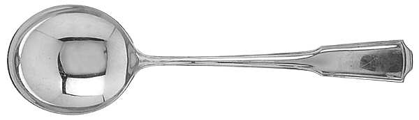 American Chippendale(Sterling, 1905) Round Bowl Soup Spoon (Cream Soup)