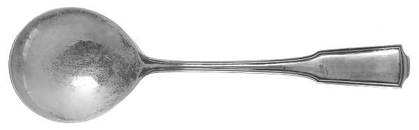 American Chippendale(Sterling, 1905) Round Bowl Soup Spoon (Bouillon)