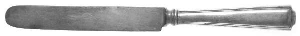 American Chippendale(Sterling, 1905) Old French Hollow Knife with Bolster