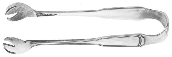 American Chippendale(Sterling, 1905) Small Sugar Tongs