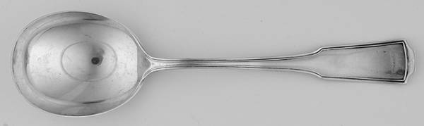 American Chippendale(Sterling, 1905) Round Bowl Soup Spoon (Gumbo)