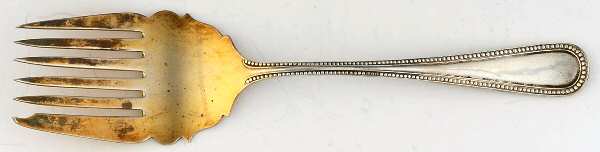 Bead (Sterling, 1917) Large Solid Tined Sardine Serving Fork