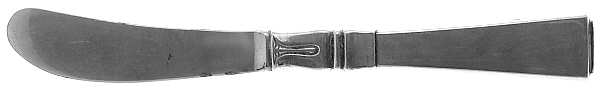 Classic Beauty (Sterling, 1947) Hollow Handle Paddle Butter Spreader (Solid)