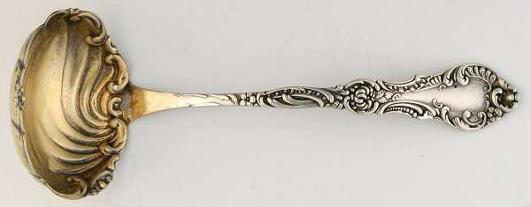 Crystal (Sterling, 1895, 1922) Solid Gravy Ladle