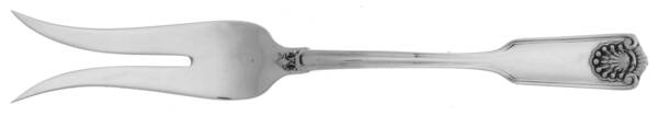Fiddle Shell-Alden (Sterling, 1914, No Monos) Lemon Fork, 2 Tine