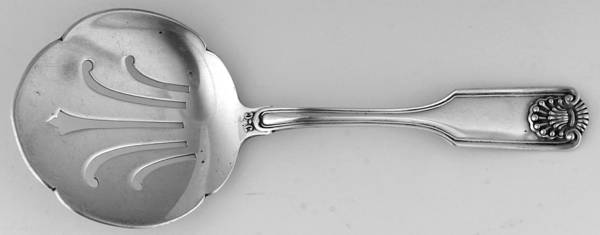 Fiddle Shell-Alden (Sterling, 1914, No Monos) Small Tomato Server,  Solid Piece