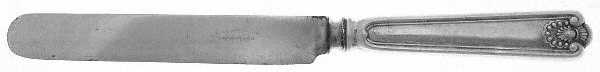 Fiddle Shell-Alden (Sterling, 1914, No Monos) Blunt Hollow Knife with Bolster