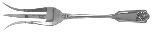 Fiddle Shell-Alden (Sterling, 1914, No Monos) Lemon Fork