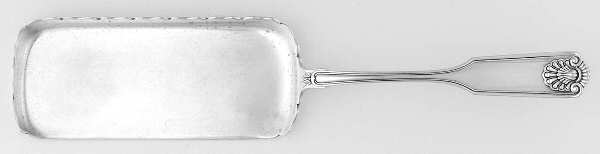 Fiddle Shell-Alden (Sterling, 1914, No Monos) Large Flat Handle Crumb Knife/Crumber