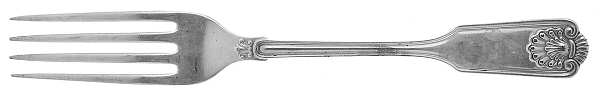 Fiddle Shell-Alden (Sterling, 1914, No Monos) Fork