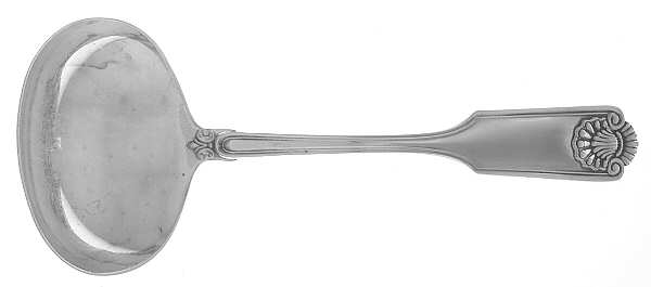 Fiddle Shell-Alden (Sterling, 1914, No Monos) Solid Gravy Ladle