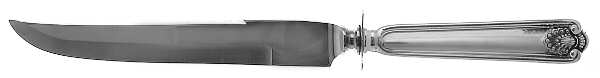 Fiddle Shell-Alden (Sterling, 1914, No Monos) Small Steak Carving Knife with Stainless Blade