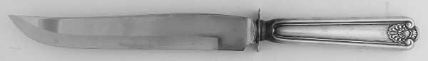 Fiddle Shell-Alden (Sterling, 1914, No Monos) Small Carving Knife W/Sterling Guard