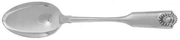 Fiddle Shell-Alden (Sterling, 1914, No Monos) Dessert/Oval Soup Spoon
