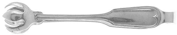 Fiddle Thread (Sterling, 1902, No Monos) Small Sugar Tongs