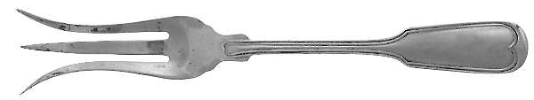 Fiddle Thread (Sterling, 1902, No Monos) Lemon Fork