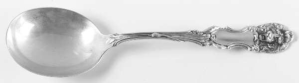Lion (Sterling, 1903, No Monograms) Round Bowl Soup Spoon (Gumbo)