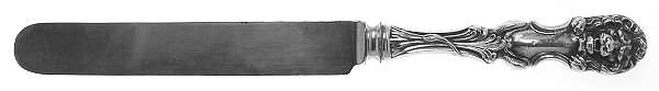 Lion (Sterling, 1903, No Monograms) Blunt Hollow Knife with Bolster