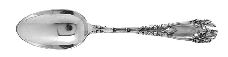 Oak (Sterling, 1912, Monograms) Five O'Clock Teaspoon