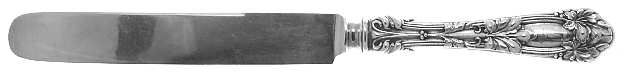 Oak (Sterling, 1912, Monograms) Old French Hollow Knife with Bolster