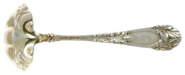 Oak (Sterling, 1912, Monograms) Solid Gravy Ladle
