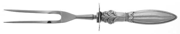 FWS6 (Sterling) Small Steak Carving Fork with Stainless Prongs