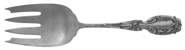 Cattails (Sterling) Solid Salad Serving Fork